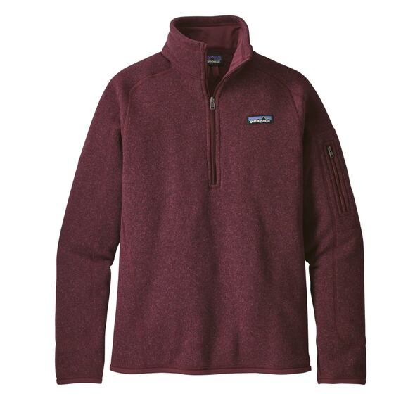 Patagonia Tops - Patagonia Women's Better Sweater 1/4 Zip Pullover, Dark Currant Red, Size XS,EUC